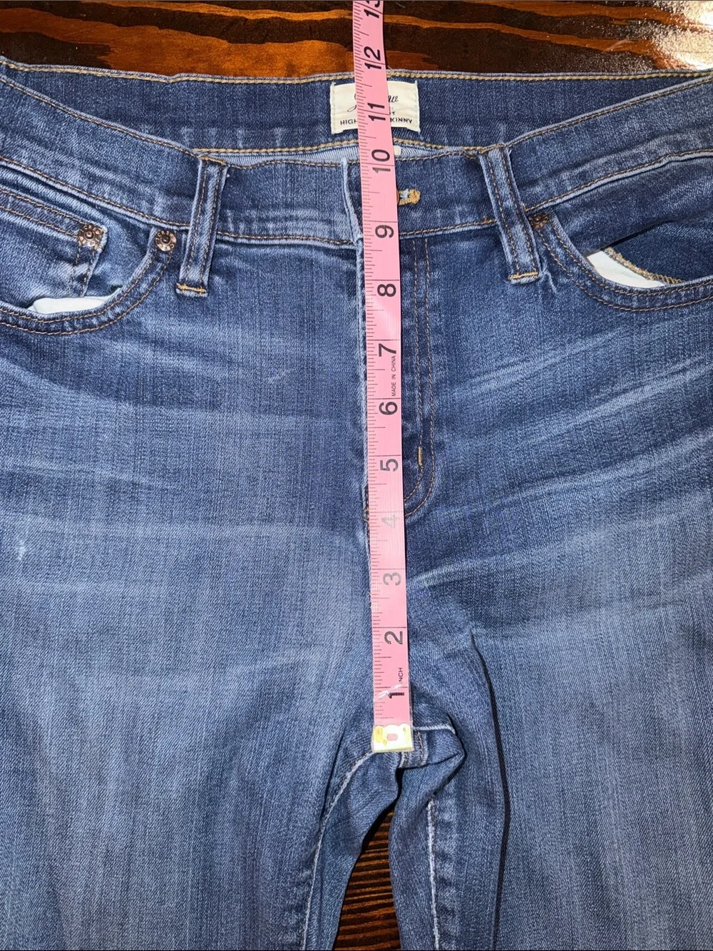 J. Crew Dark Blue Stretch look out high-rise Skinny Jeans size 30 waist
